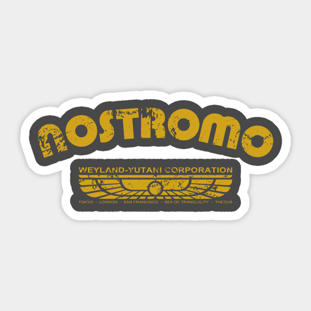 Alien – Nostromo Identity Sticker by GraphicGibbon